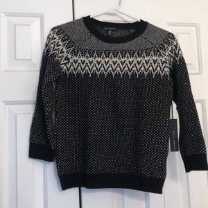 Nordic style black/white sweater from Willi Smith